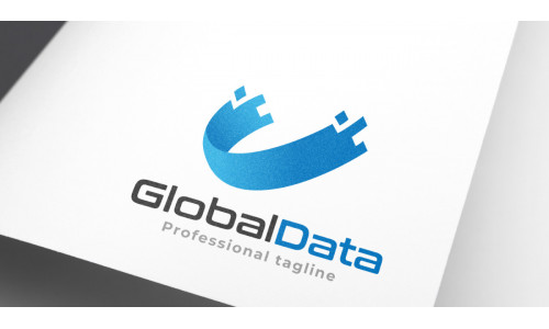 Abstract Global Data Logo Design
