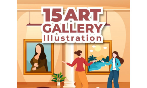 15 Art Gallery Museum Illustration