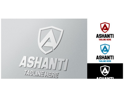Ashanti - Letter A Shield Logo Template
