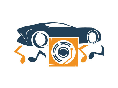 Audio Car Logo Vector Template graphic Icon Symbol