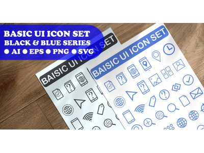 Basic Ui Icon Set Template