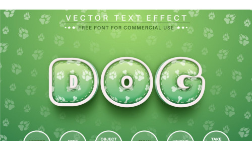 Big Dog - Editable Text Effect, Font Style, Graphics Illustration