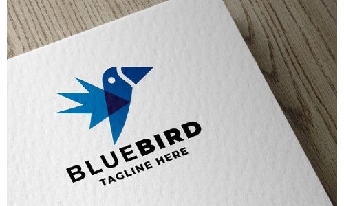 Blue Bird Pro Logo Template