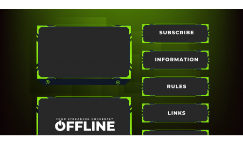 Broadcast screen panel decoration vector