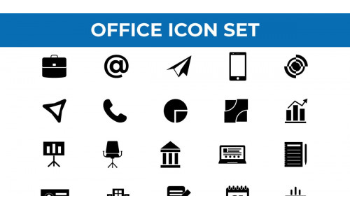 Business and Office Icons Vector Collections