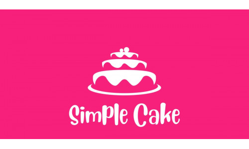 Cake Bakery Pastry Silhouette Logo