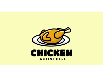 Chicken Simple Mascot Logo Style