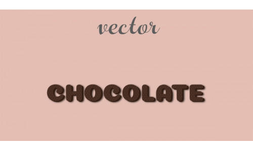 Chocolate | 3D Chocolate Text Style | Modern Chocolate Editable Vector Text Effect
