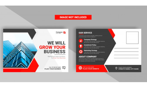 Corporate postcard design template. amazing and modern postcard designs