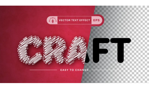 Craft - Editable Text Effect, Font Style