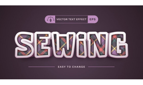 Craft Tartan - Editable Text Effect, Font Style