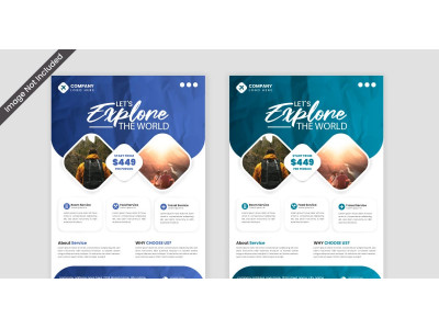 creative travel agency flyer suitable for baner,poster,social media post,flayer