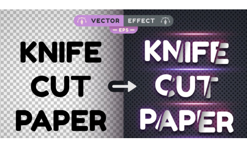 Cut Paper - Editable Text Effect, Font Style