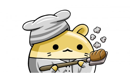 Cute Hamster Baker Cartoon
