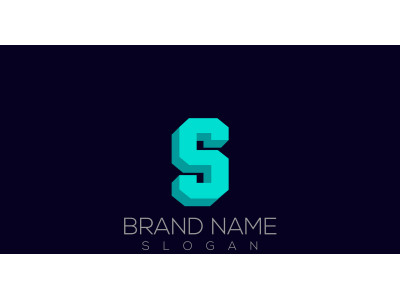 3D S Logo Vector | Letter S 3D Logo Design