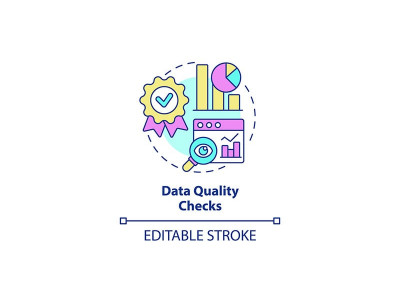 Data quality checks concept icon