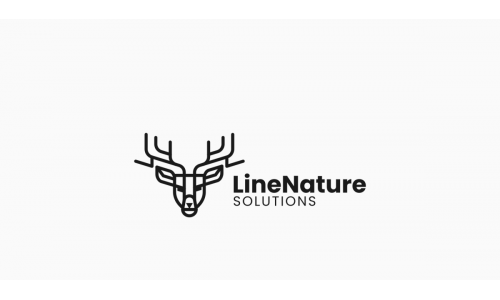 Deer Line Art Logo Design