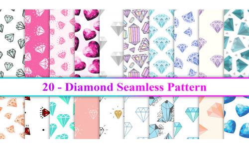 Diamond Seamless Pattern, Diamond Pattern