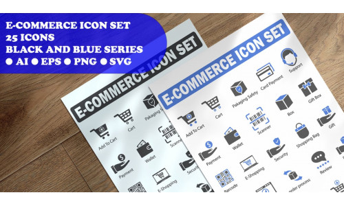 E-Commerce Icon Set template