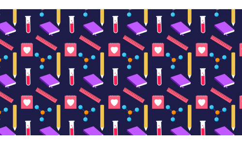 Education backdrop pattern template