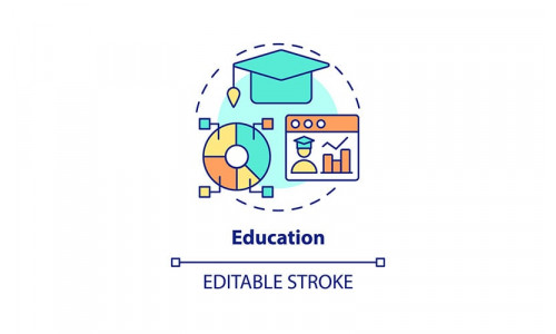 Education concept icon editable stroke
