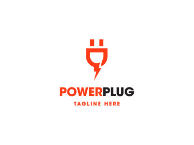 Electric Plug Logo Template