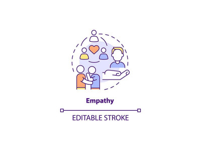 Empathy Thin Line Concept Icon
