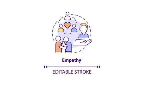 Empathy Thin Line Concept Icon