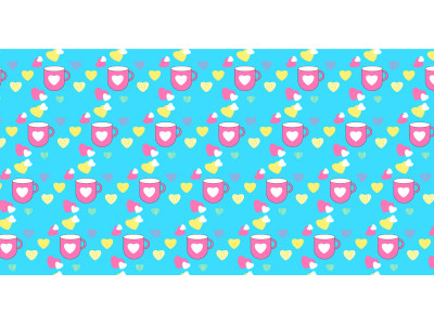 Endless Love Pattern Vector Design