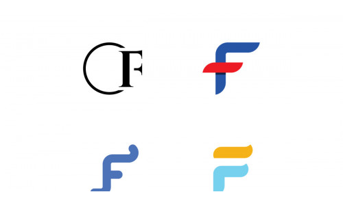 F letter initial company name business slogan 19