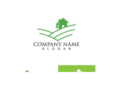 Farm Green Tea Logo Elements Design 2