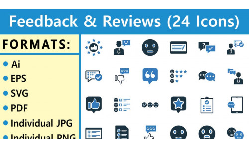 Feedback & Reviews Pack | Multipurpose Icon Set