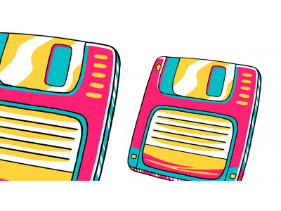 Floppy Disk (90's Vibe) Vector Illustration