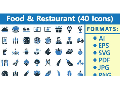 Food and Restaurant | Vector Icon Set