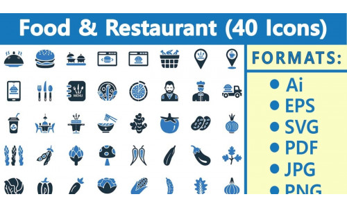 Food and Restaurant | Vector Icon Set