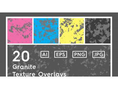 20 Granite Texture Overlays Pattern