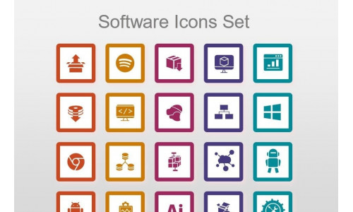 Graphic Set -  Software Iconset Template