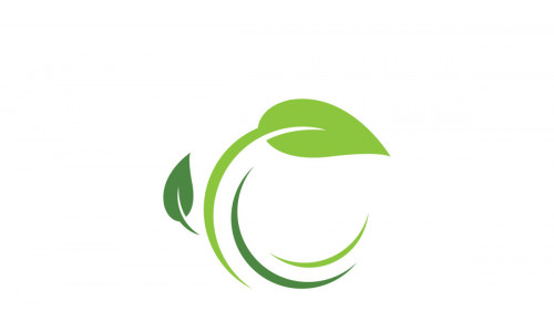 Green Nature Leaf logo template. Vector illustration. V1