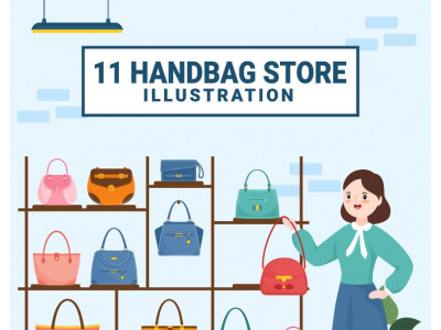 11 Handbag Store Design Illustration