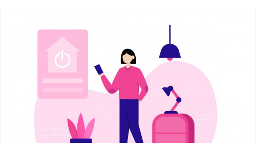 Home Automation Flat Illustration - Vector Image