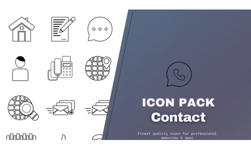 Icon Pack: 50 Contact Us Icon Set