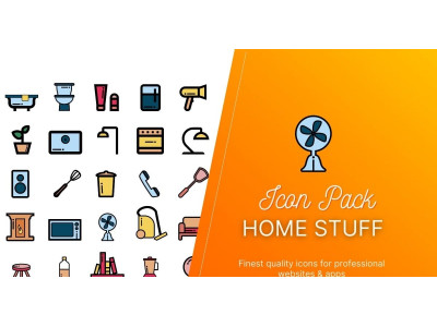 Icon Pack: 50 High Quality Home Stuff