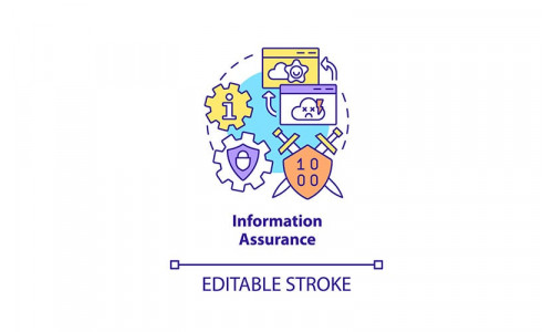Information assurance concept icon