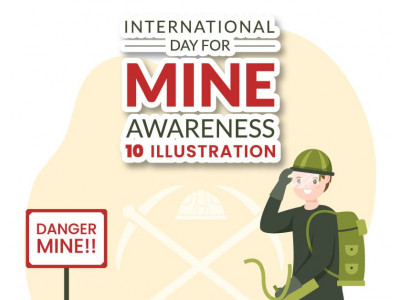 10 International Mine Awareness Day Illustration