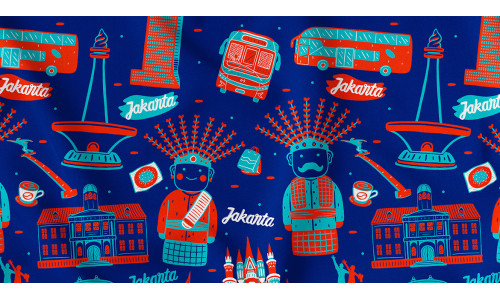 Jakarta Seamless Pattern #02