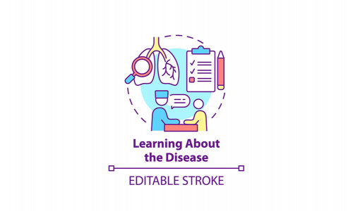 Learning About Disease Concept Icon