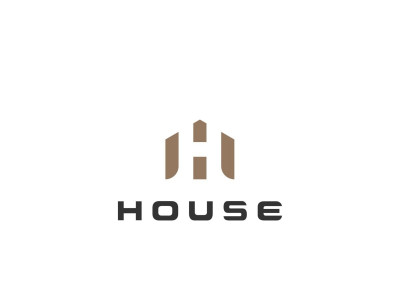 Letter H Home House Building Logo