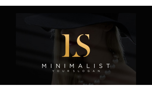 Letter LS Elegant Luxury Gold Logo