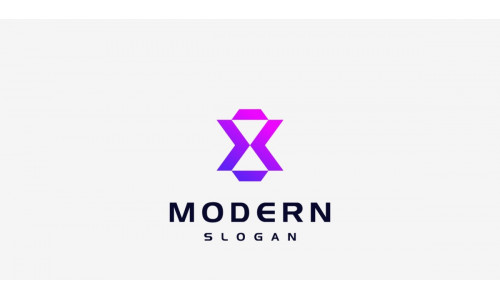 Letter X Simple Modern Logo