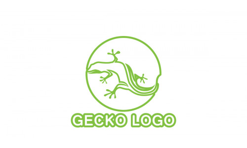Lizard gecko animal reptil logo simple v33
